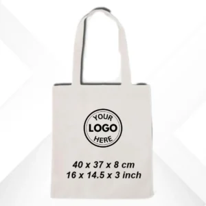 Personalized Cream Cotton Tote Bag - 300GSM