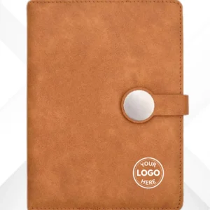 Brown Round Flap Notebook