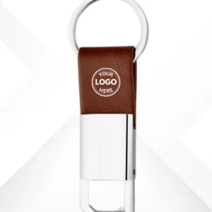 Brown Square Hook Keychain