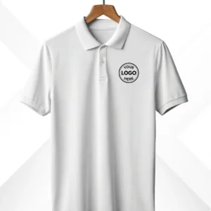 Customized White Polo T-Shirt
