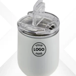 Custom Grey Steel Tumbler & Wine Flask
