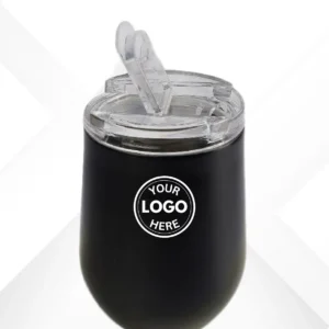 black steel coffee tumbler