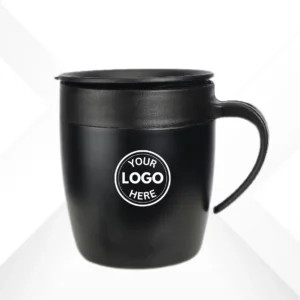 Vacuum Mug with Lid and Steel Spoon