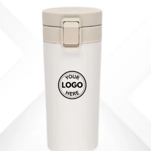 Black Vacuum Coffee Mug With Push Button Lid