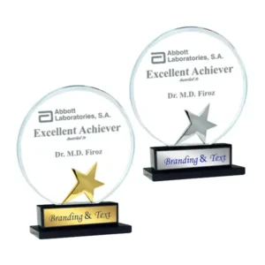 Crystal Glass Trophy WG 7347