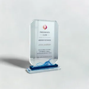 Crystal Glass Trophy WG 7377